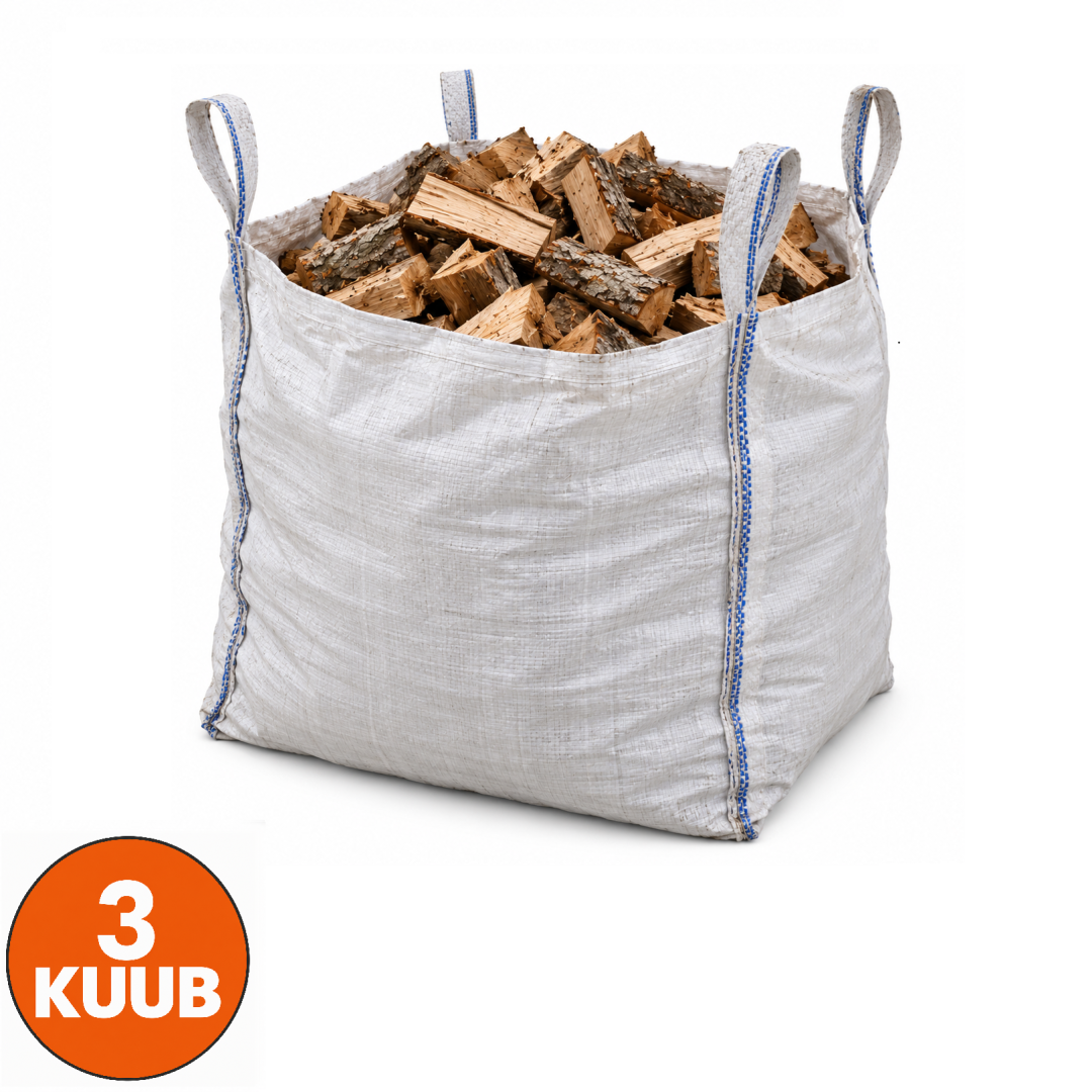 Haardhout mix in big bag 3 kuub