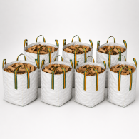 7 Kuub haardhout | Essenhout in Big Bag