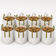 8 Kuub haardhout | Essenhout in Big Bag