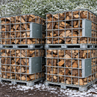 Haardhout eiken-los gestort 4 kuub