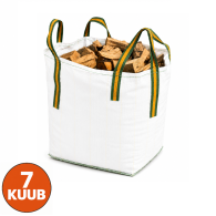 7 Kuub haardhout | Essenhout in Big Bag