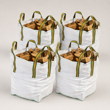 4 Kuub haardhout | Essenhout in Big Bag